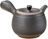 常滑焼6-219一心 30号黒一珍渦紋深蒸急須540ml AM-T1175 常滑焼6-219一心 30号黒一珍渦紋深蒸急須540ml AM-T1175